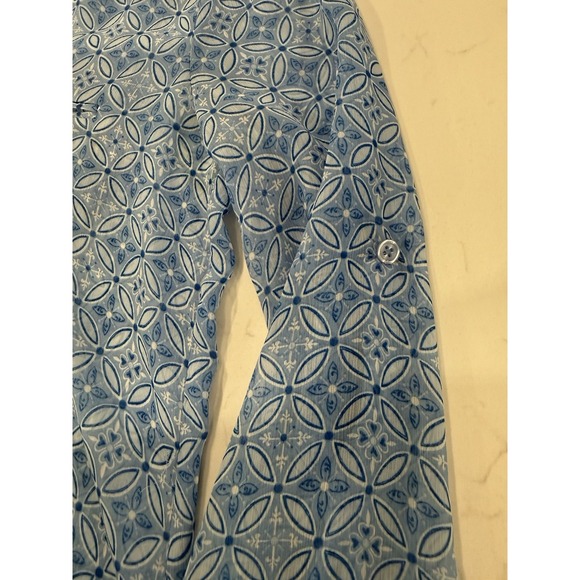 Kut from the Kloth Sheer Womens Size Small Long Sleeve Button Down V-neck Blouse - Picture 7 of 9